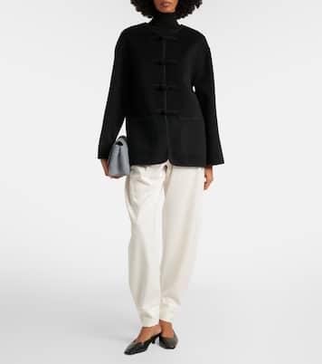 Wool-blend barrel-leg pants | Róhe