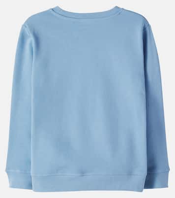 Logo printed cotton fleece sweatshirt | Stella McCartney Kids