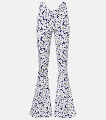 Floral flared jeans | Jean Paul Gaultier