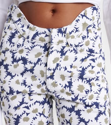 Floral flared jeans | Jean Paul Gaultier