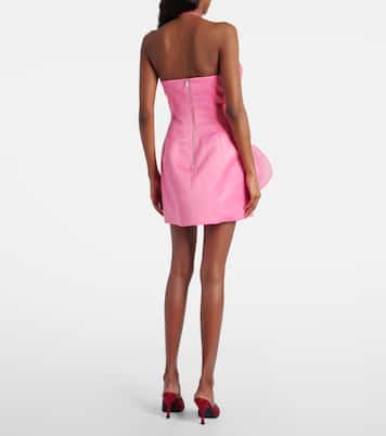 Floret floral-appliqué bustier dress | Leo Lin