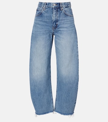 Bubble cropped barrel-leg jeans | Frame
