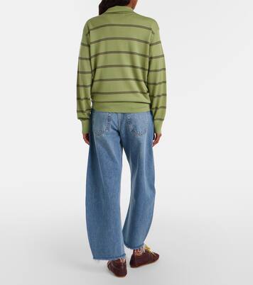 Bubble cropped barrel-leg jeans | Frame