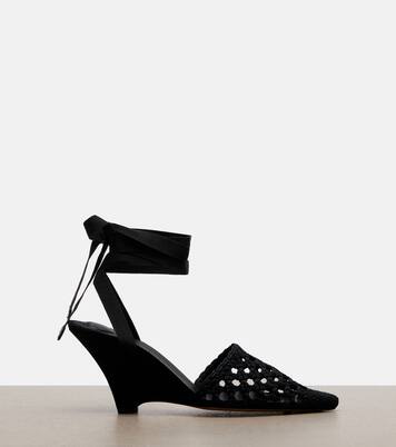 Woven raffia-effect wedges | Jacquemus