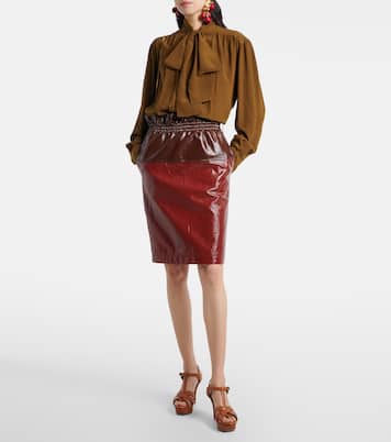 Tribute leather platform sandals | Saint Laurent