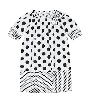 Kleid mit Polka-Dots aus Baumwolle | Il Gufo
