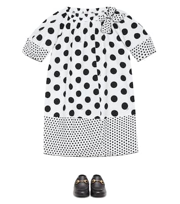 Kleid mit Polka-Dots aus Baumwolle | Il Gufo