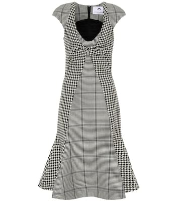 Checked wool midi dress | Marine Serre