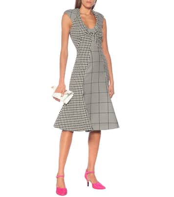 Checked wool midi dress | Marine Serre