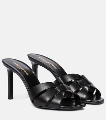 Mules Tribute 85 en cuir | Saint Laurent