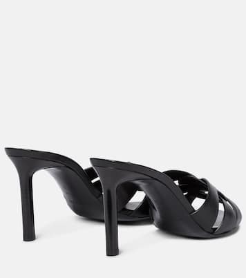 Mules Tribute 85 en cuir | Saint Laurent