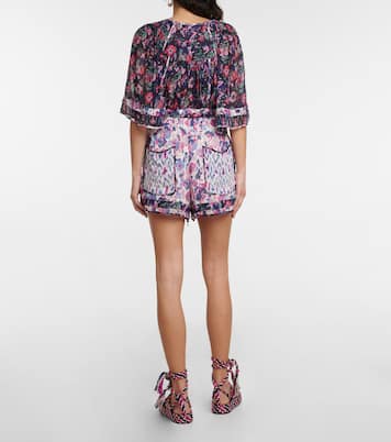 Shorts Riolmy in georgette con stampa | Marant Etoile