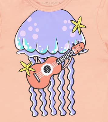 Baby printed cotton romper | Stella McCartney Kids