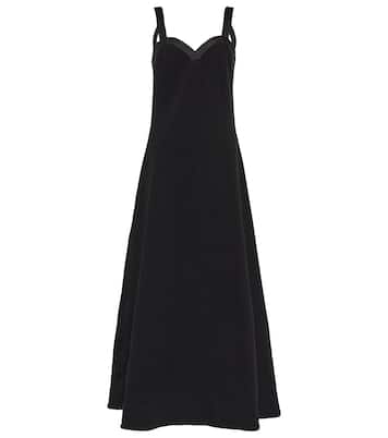 Maxikleid aus Baumwoll-Crêpe | Jil Sander