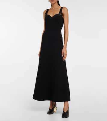 Maxikleid aus Baumwoll-Crêpe | Jil Sander