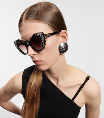 Gafas de sol cat-eye adornadas | Gucci