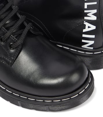 Botines de piel con cordones | Balmain Kids