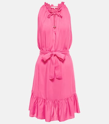 Self-tie ruffled minidress | Heidi Klein