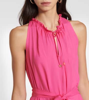 Self-tie ruffled minidress | Heidi Klein