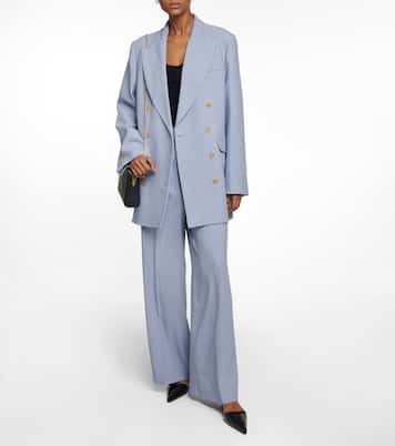 Pantalon ample en laine mélangée | Khaite