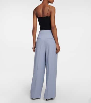 Pantalon ample en laine mélangée | Khaite