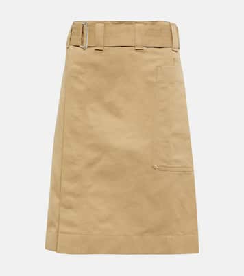 Mini-jupe en coton et lin | Lemaire