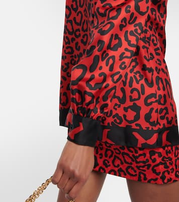 Camisa de seda con estampado de leopardo | Dolce&Gabbana