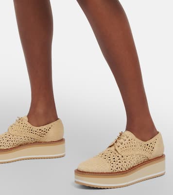 Borril raffia platforms | Clergerie
