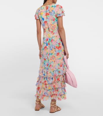 Abito midi Thanvi in voile di seta | Rixo
