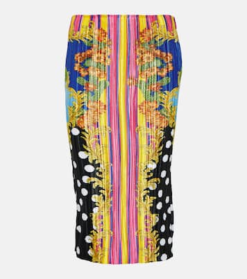 Jupe midi Medusa Palm Springs imprimée | Versace