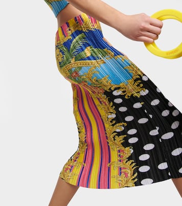 Jupe midi Medusa Palm Springs imprimée | Versace