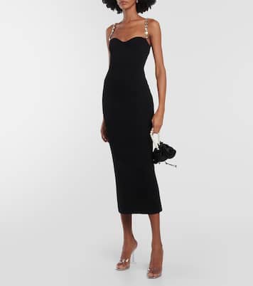 Abito midi Globe Chain Wave in maglia | Galvan