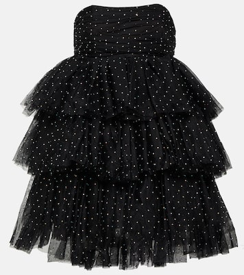 Miniabito in tulle senza spalline | Rotate