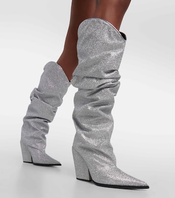 Botas altas con glitter | Alexandre Vauthier