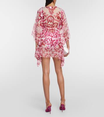 Bedrucktes Minikleid aus Seidenchiffon | Dolce&Gabbana