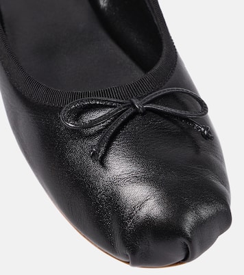 Ballerinas aus Leder | Miu Miu