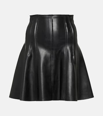 Mini-jupe Grace en cuir synthétique | Norma Kamali