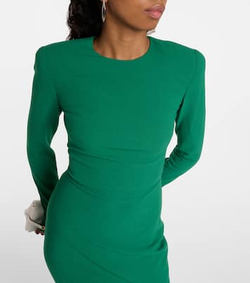 Vestido midi de mezcla de lana | Victoria Beckham