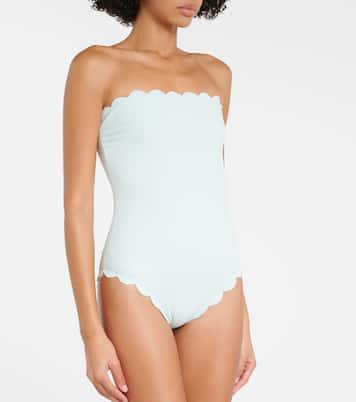 Costume intero smerlato senza spalline | Marysia