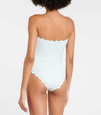 Costume intero smerlato senza spalline | Marysia