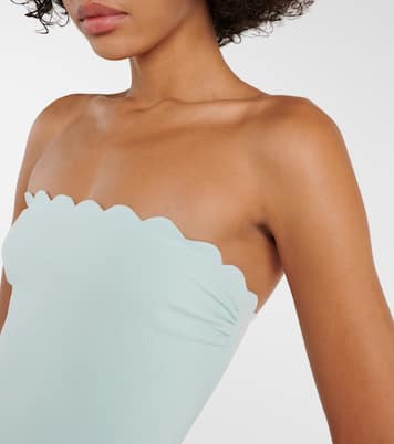 Costume intero smerlato senza spalline | Marysia
