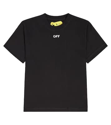 Camiseta de jersey de algodón con logo | Off-White Kids