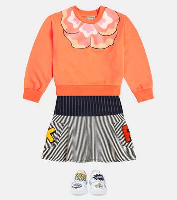 Sudadera de jersey de algodón estampada | Kenzo Kids