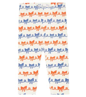 Bébé – Legging Ribbon Bow en coton mélangé | Bobo Choses