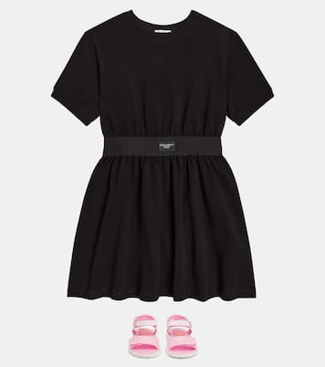 Kleid aus einem Baumwollgemisch | Dolce&Gabbana Kids