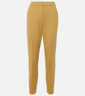 Pantaloni slim cropped in jersey | Max Mara