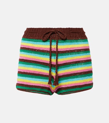 Short rayé en crochet de coton | Anna Kosturova