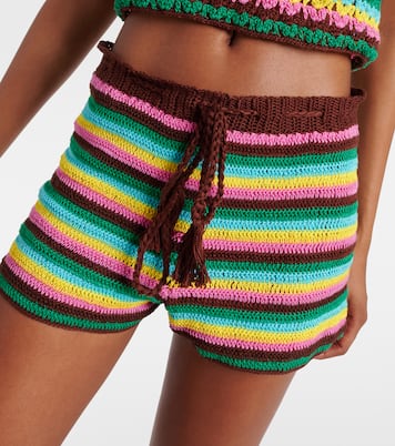 Short rayé en crochet de coton | Anna Kosturova