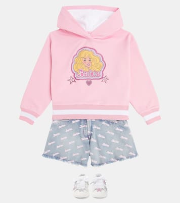 x Barbie® - Felpa in jersey di misto cotone | Monnalisa