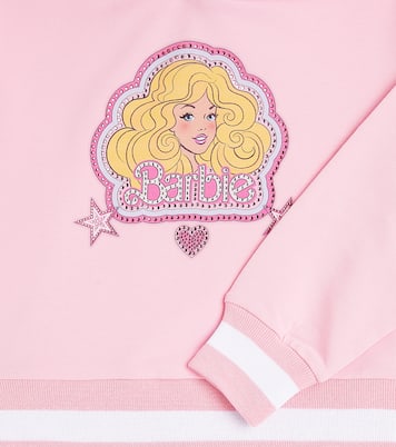 x Barbie® - Felpa in jersey di misto cotone | Monnalisa